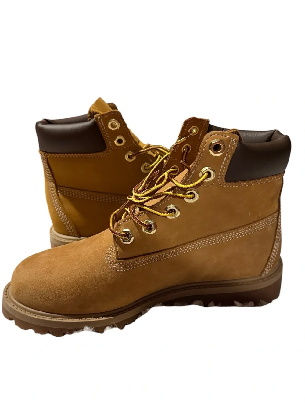 Timberland Kids Wheat Nubuck Lace-Up Boots